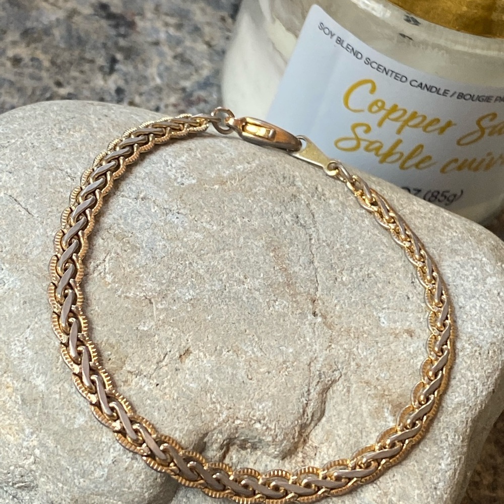 🎈Sale 🎈2 for $10 gold and silver (color) shiny braided bracelet